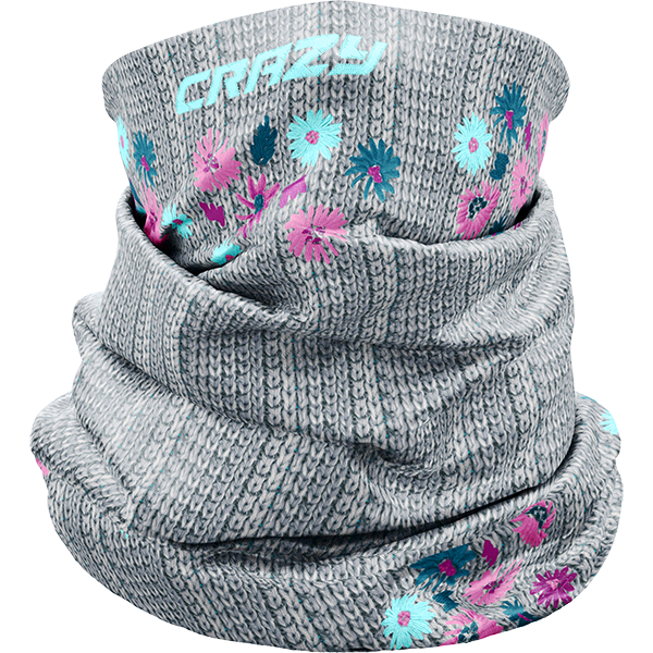 CRAZY NECK GAITER LIGHT WINTER FLOWER