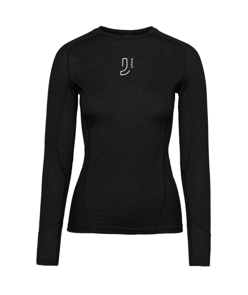 JOHAUG Lithe Tech-Wool Long Sleeved BLACK