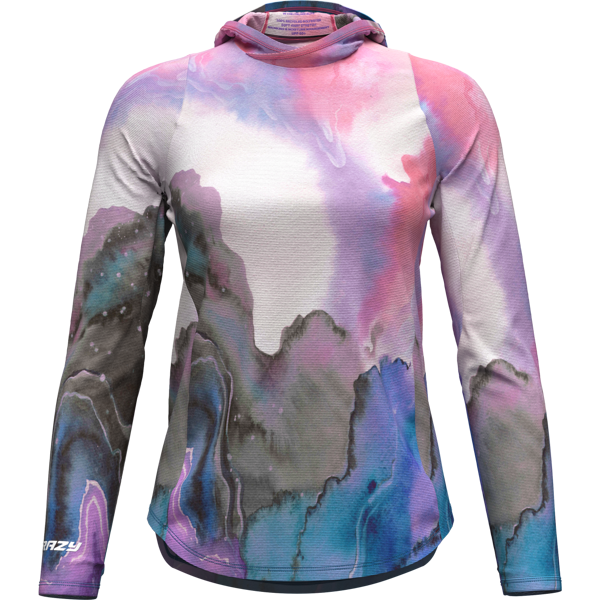 CRAZY SUN HOODIE WOMAN POP-BLACK
