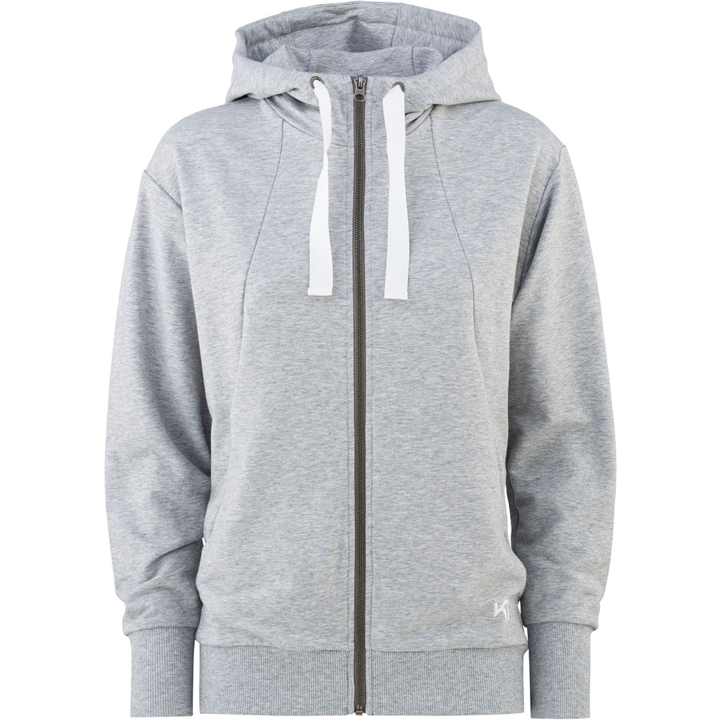 KARI TRAA Traa Lounge F/Z Hoodie GREY Šedá