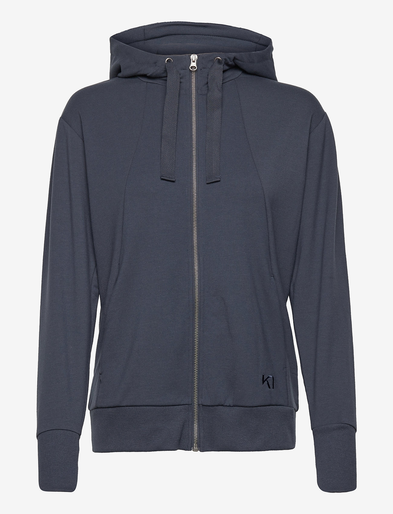 KARI TRAA Traa Lounge F/Z Hoodie MARIN Modrá