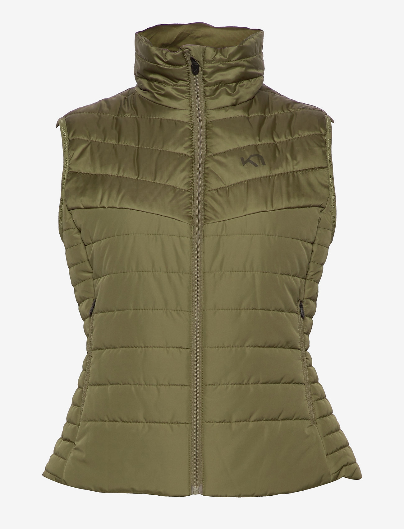 KARI TRAA SANNE Hybrid Primaloft Vest TWEED Zelená