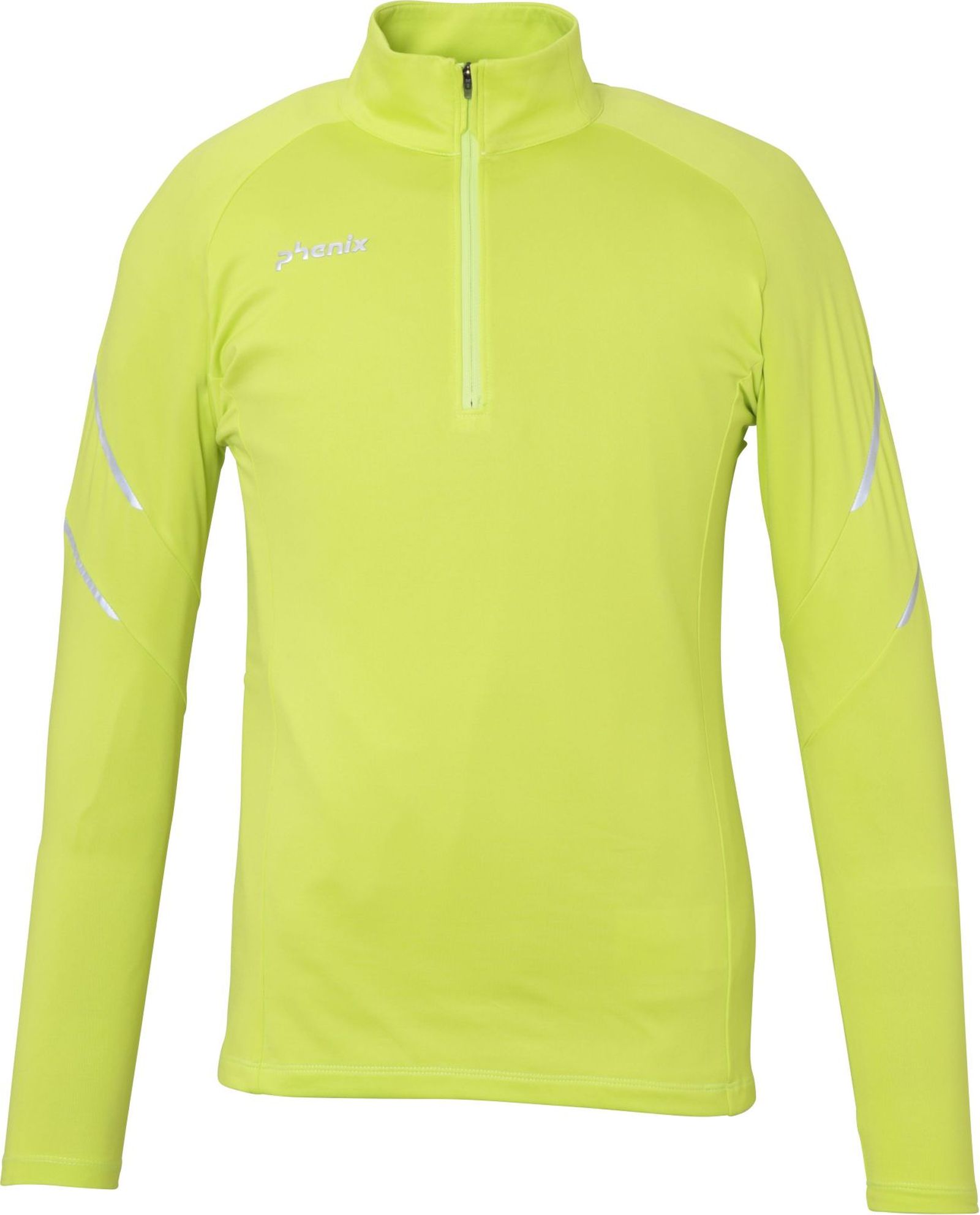 Phenix Yuzawa 1/2 Zip Tee - yellow green