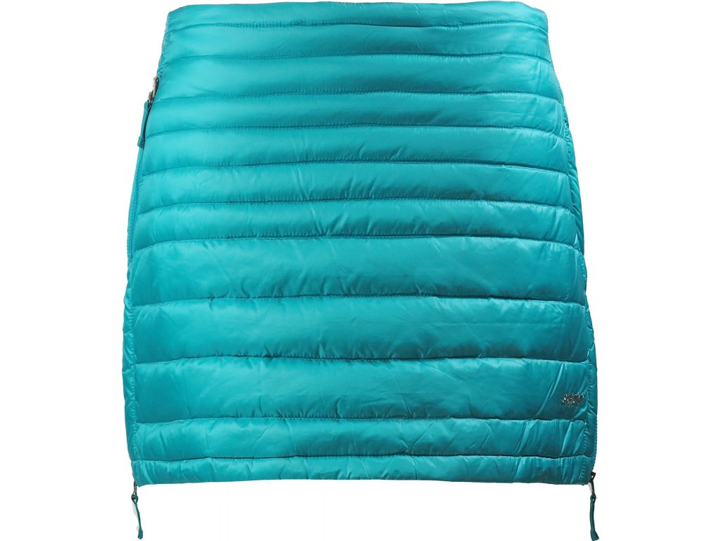 SKHOOP Zimní péřová minisukně Miranda Down Skirt - Lagoon