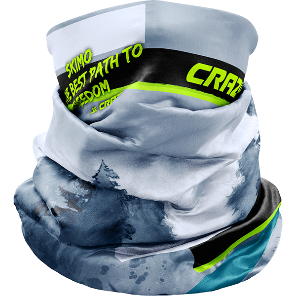 CRAZY NECK GAITER LIGHT PINE TREE
