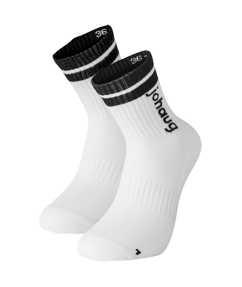 JOHAUG Retro Sports Sock 2pk - White