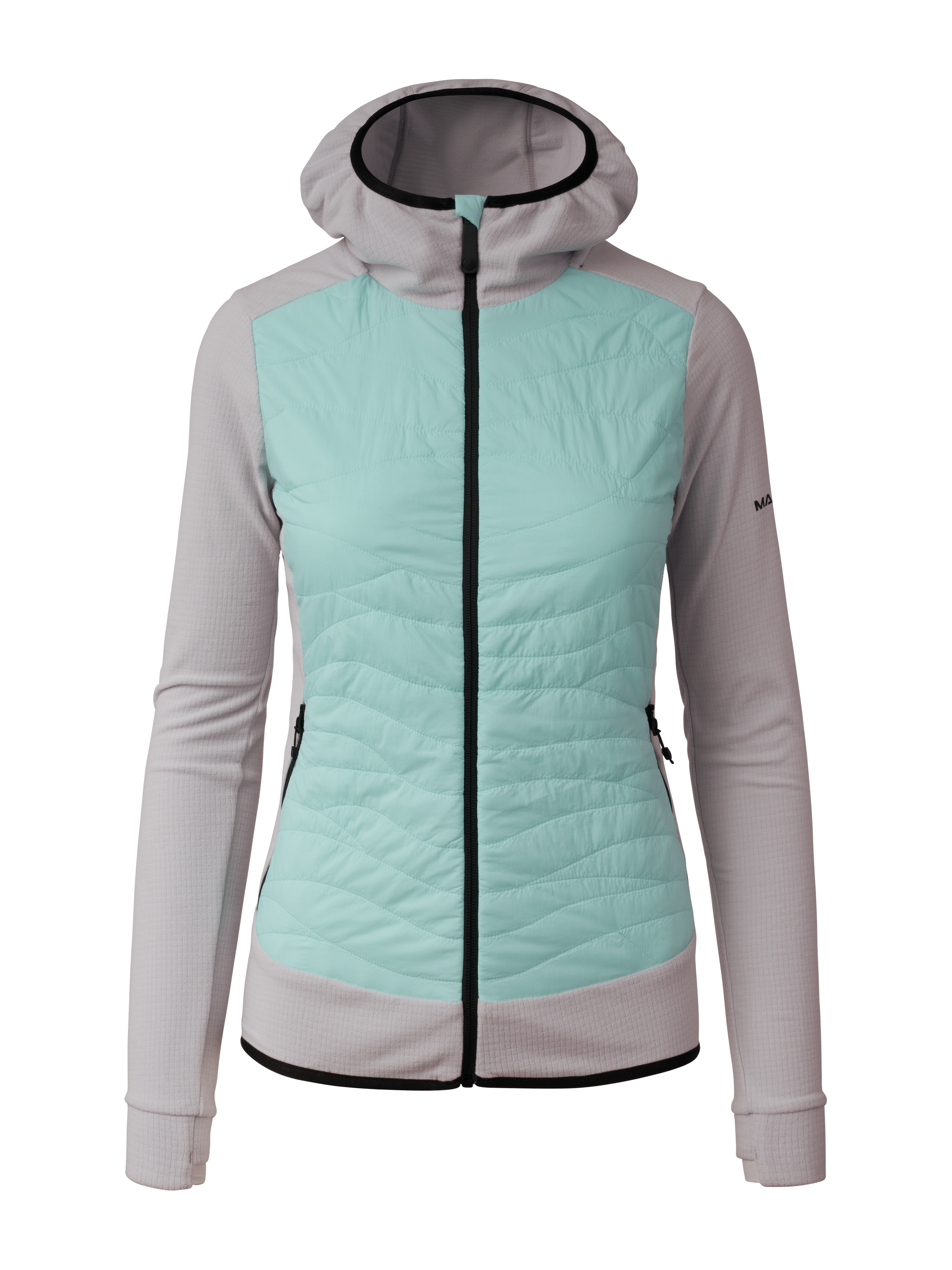 MARTINI Highventure IN Hybrid Hooded Jacket W fog/ibiza blue