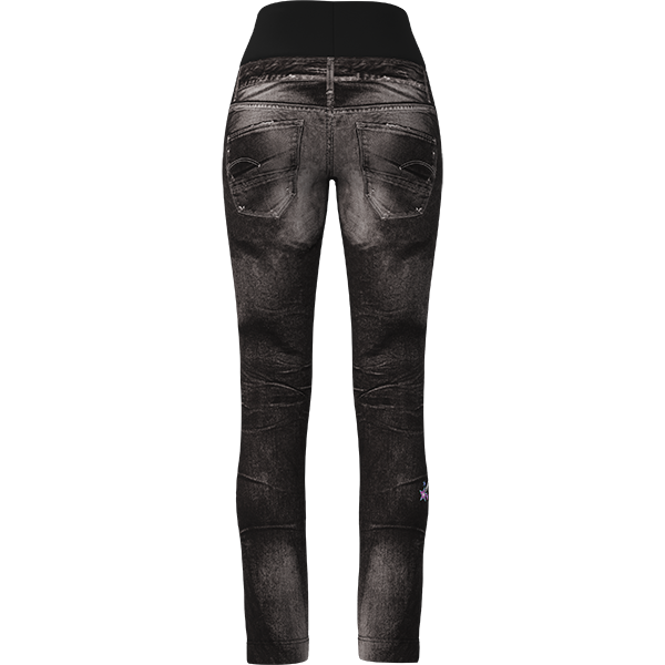 CRAZY PANT WONDER MAGIC WOMAN PRINT JEANS BLACK