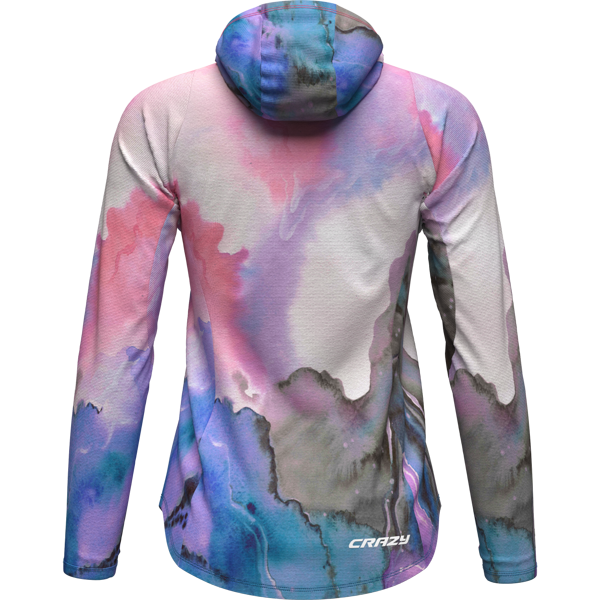 CRAZY SUN HOODIE WOMAN POP-BLACK