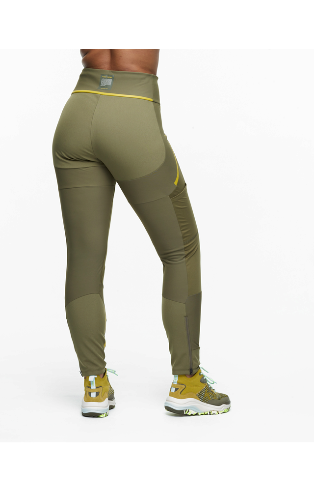 KARI TRAA VOSS Hybrid Tights  ZELENÁ TWEED