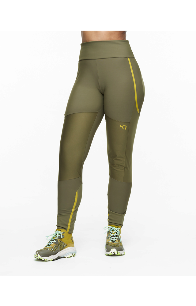 KARI TRAA VOSS Hybrid Tights  ZELENÁ TWEED