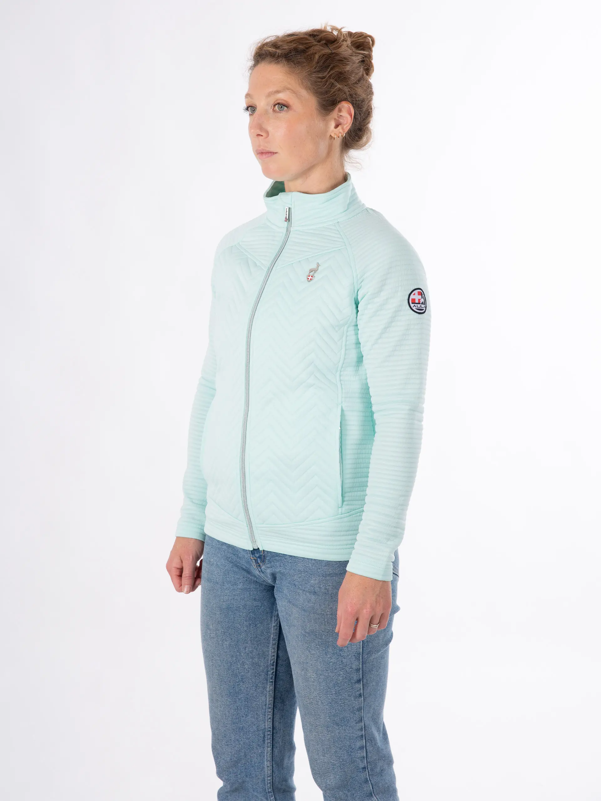 AULP SIMIX FLEECE JACKET Light Turquoise